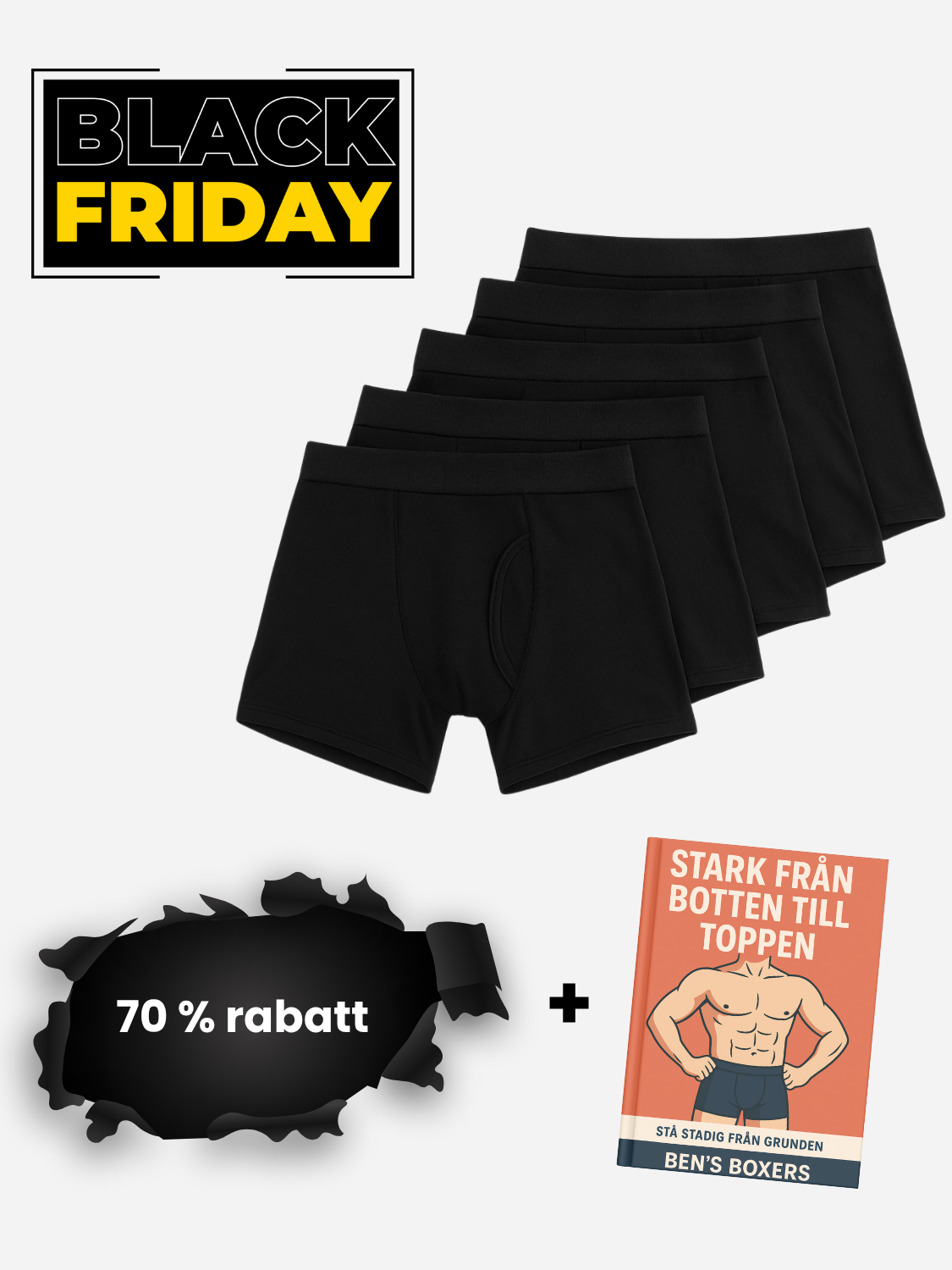 Ben's original läckagesäkra boxershorts (5-pack)