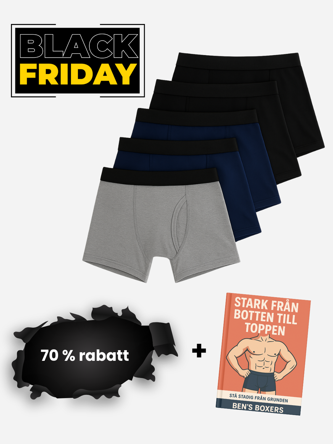 Ben's original läckagesäkra boxershorts (5-pack)