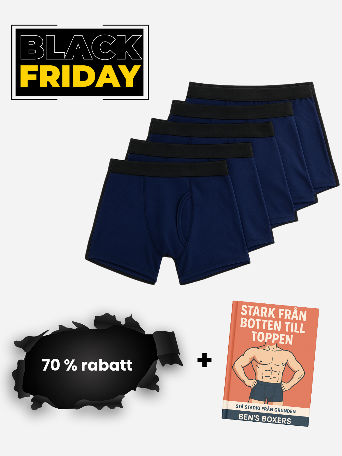 Ben's original läckagesäkra boxershorts (5-pack)