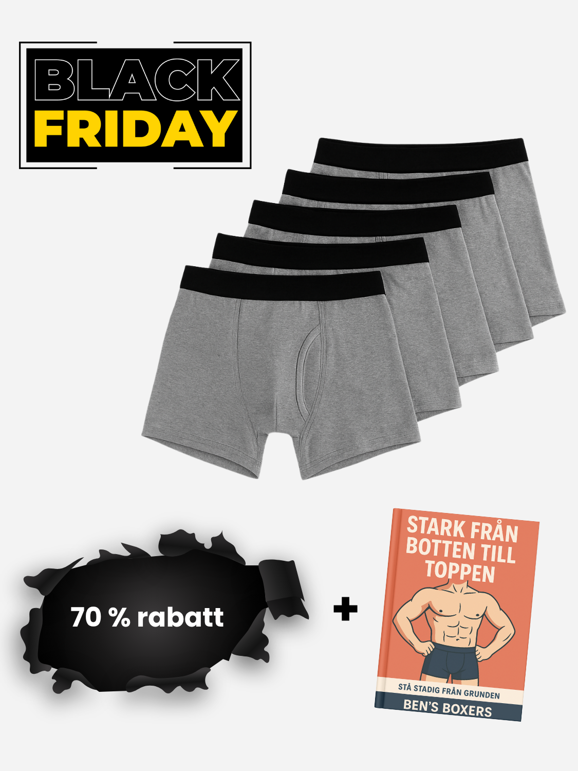 Ben's original läckagesäkra boxershorts (5-pack)